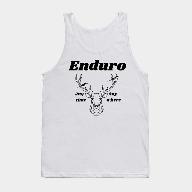 Enduro any time, any where . Awesome Dirt bike/Motocross design. Tank Top by Murray Clothing